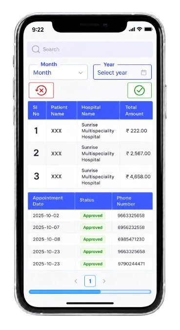 Doctor appointment app screen 2